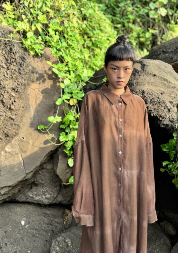 LONG SHIRT BURNT EARTH - immagine 5