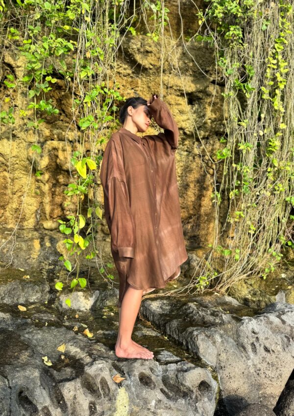 LONG SHIRT BURNT EARTH - immagine 6