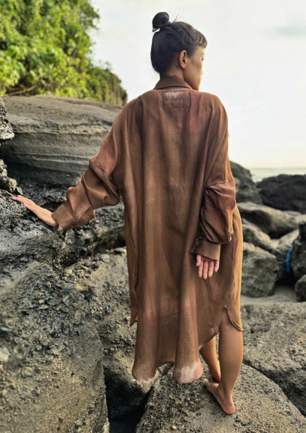 LONG SHIRT BURNT EARTH - immagine 7