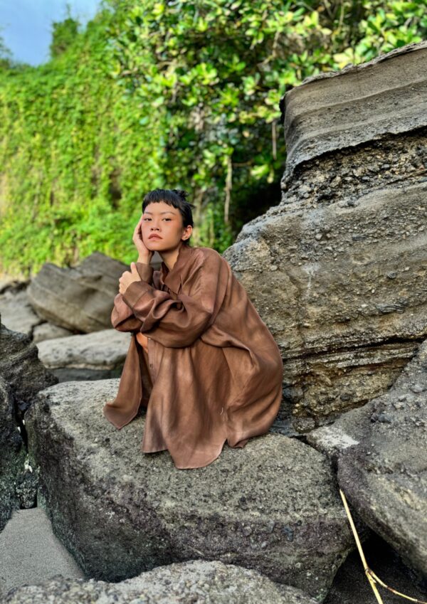 LONG SHIRT BURNT EARTH - immagine 3